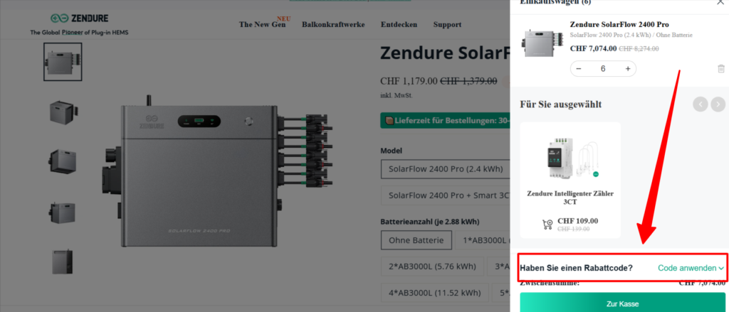 Zendure Rabattcode