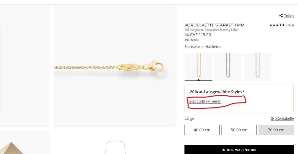 Thomas Sabo Gutscheincode